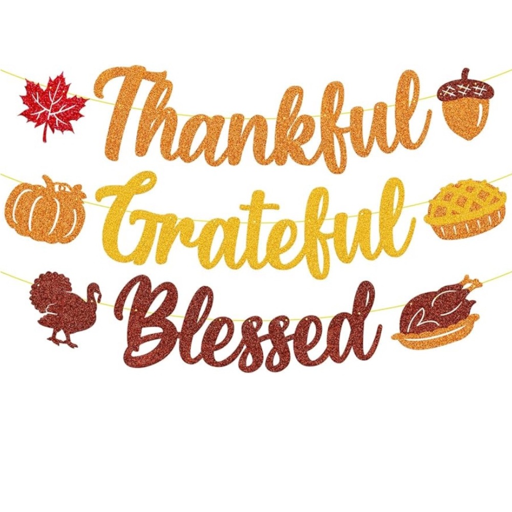 ~Thankful Grateful Blessed Banner~